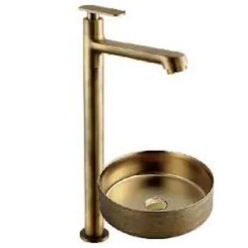 Golden Brass Pillar Cock